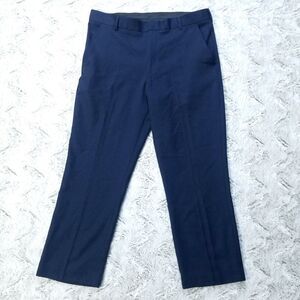 David Taylor Collection Dress Pants Mens 36x29 Blue Straight Flat Front